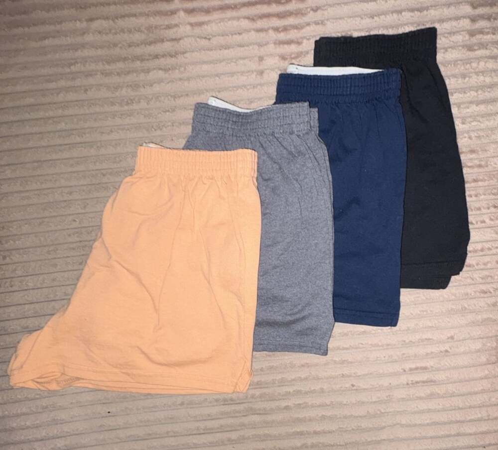 Soffe Juniors Elastic Waistband Jersey Shorts Lot of 4